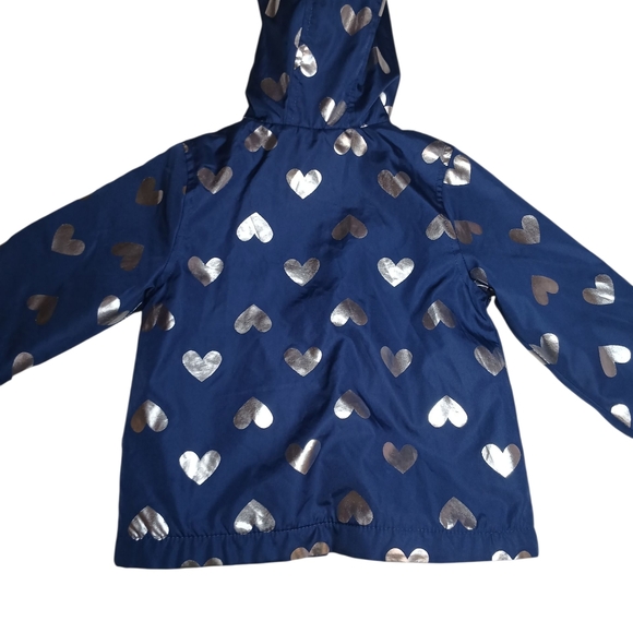 Carter’s Fleece-Lined Heart Rain Jacket – 3T - Picture 2 of 7